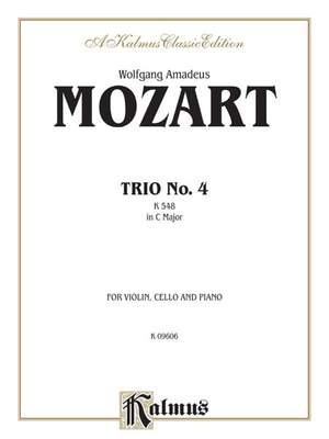 Wolfgang Amadeus Mozart: Trio No. 4 in C Major, K. 548