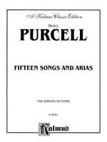 Henry Purcell: Fifteen Songs and Airs for Soprano or Tenor from the Operas and the Odes Product Image