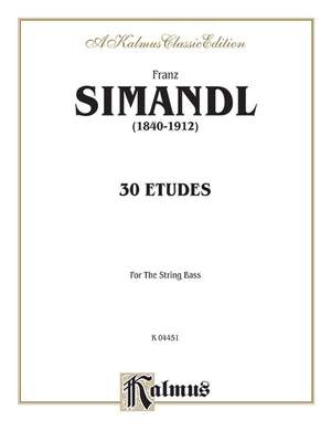 Franz Simandl: Thirty Etudes for Double Bass