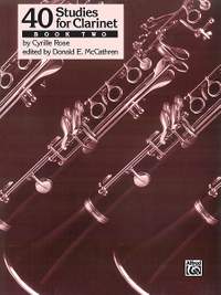 Cyrille Rose: 40 Studies for Clarinet, Book 2
