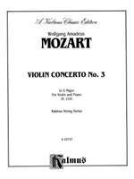 Wolfgang Amadeus Mozart: Violin Concerto No. 3 in G Major, K. 216 Product Image