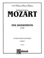 Wolfgang Amadeus Mozart: Five Divertimenti, K. 229 Product Image