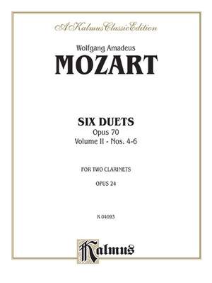 Wolfgang Amadeus Mozart: Six Duets, Volume II (Nos. 4-6)