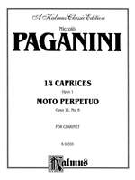 Niccolò Paganini: Fourteen Caprices, Op. 1 and Moto Perpetuo, Op. 11, No. 6 (unaccompanied) Product Image