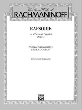 Sergei Rachmaninoff: Rhapsody, Op. 43, on a Theme by Paganini (Abridged Arrangement)