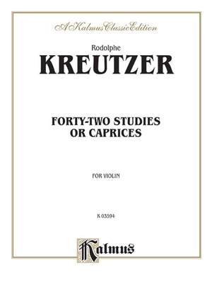 Rudolphe Kreutzer: Forty-two Studies or Caprices