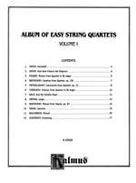 Album of Easy String Quartets, Volume I (Pieces by Bach, Haydn, Mozart, Beethoven, Schumann, Mendelssohn, and others) Product Image
