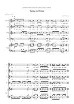 Spring in winter. SATB unacc. Product Image