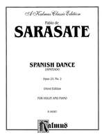 Pablo De Sarasate: Spanish Dance, Op. 23, No. 2 (Zapateado) Product Image