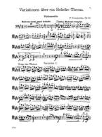 Peter Ilyich Tchaikovsky: Rococo Variations, Op. 33 Product Image