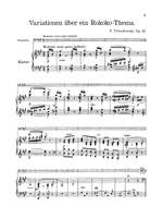 Peter Ilyich Tchaikovsky: Rococo Variations, Op. 33 Product Image