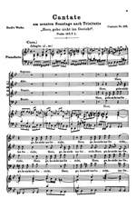 Johann Sebastian Bach: Cantata No. 105 -- Herr, gehe nicht ins Gericht Product Image