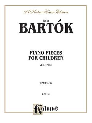 Béla Bartók: Piano Pieces for Children, Volume I