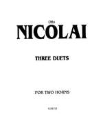 Otto Nicolai: Three Duets Product Image
