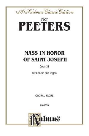 Flor Peeters: Mass in Honor of Saint Joseph, Op. 21