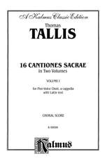 Thomas Tallis: 16 Cantiones Sacrae - Vol. I (In Manus Tuas and others) Product Image