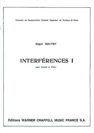 Boutry, Roger: Interferences I (bassoon and piano)