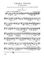 Igor Stravinsky: Three Pieces Product Image