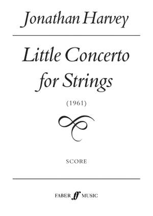 Harvey, Jonathan: Little Concerto for Strings (score)