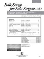 Folk Songs for Solo Singers, Vol. 1 Product Image