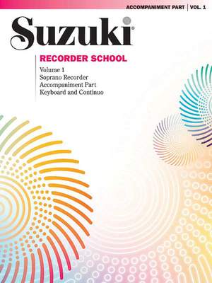 Suzuki Recorder School (Soprano Recorder) Accompaniment, Volume 1