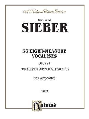 Ferdinand Sieber: 36 Eight-Measure Vocalises for Elementary Teaching