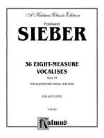 Ferdinand Sieber: 36 Eight-Measure Vocalises for Elementary Teaching Product Image