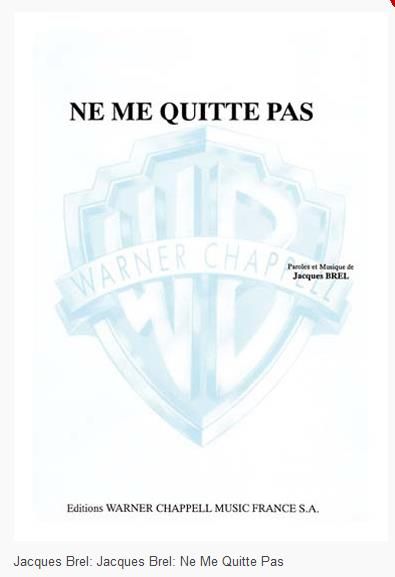 Brel: Ne Me Quitte Pas