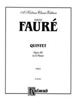 Gabriel Fauré: Quintet in D Minor, Op. 89 Product Image