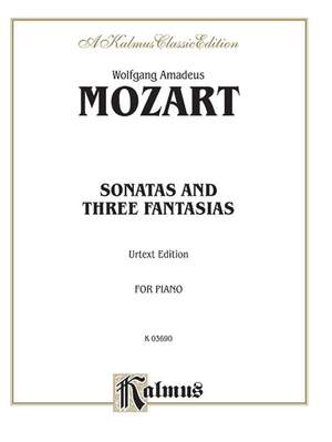Wolfgang Amadeus Mozart: Sonatas and Three Fantasias (Urtext)