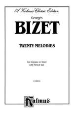 Georges Bizet: Twenty Melodies - Soprano or Tenor Product Image