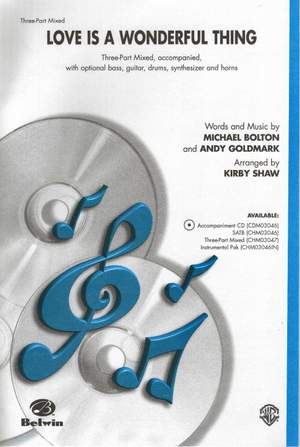Michael Bolton/Andy Goldmark: Love Is a Wonderful Thing 3-Part Mixed