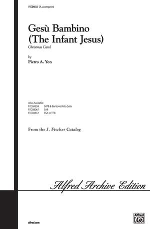 Pietro A. Yon: Gesu Bambino (The Infant Jesus) SA (E-L)