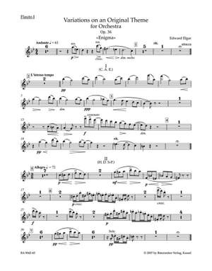 Elgar, E: Variations for Orchestra, Op.36 (Enigma) (Urtext)