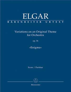 Op puntuación de estudio 36 Enigma Variations Edward William Elgar 