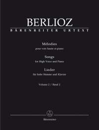 Berlioz, H: Songs for High Voice and Piano, Vol. 2 (Urtext)