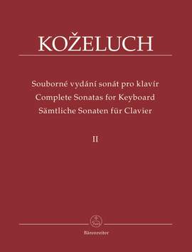 Kozeluch, L: Complete Sonatas for Keyboard Solo Vol. 2 (Urtext)