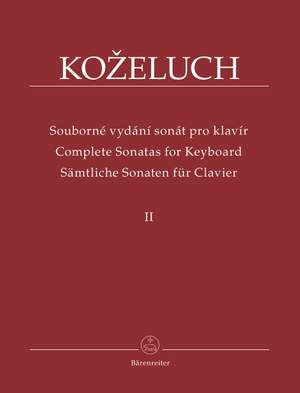 Kozeluch, L: Complete Sonatas for Keyboard Solo Vol. 2 (Urtext)