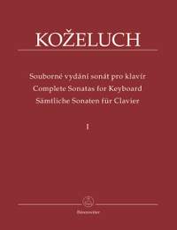Kozeluch, L: Complete Sonatas for Keyboard Solo Vol. 1 (Urtext). 12 Sonatas from 1780 - 1784