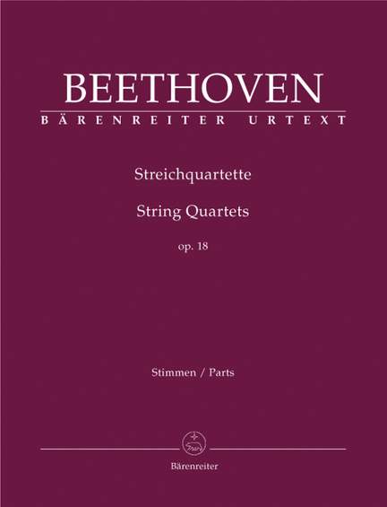 Beethoven: String Quartets, Op.18 Nos. 1 - 6 (Urtext)