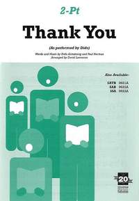 Dido: Thank you. 2-part accompanied