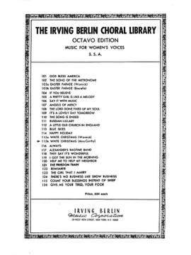 Irving Berlin: White Christmas