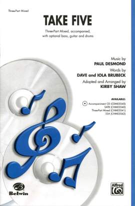 Paul Desmond: Take Five 3-Part Mixed