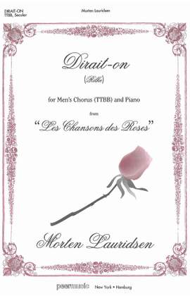 Dirait-on (Men's Chorus Ttbb And Piano)