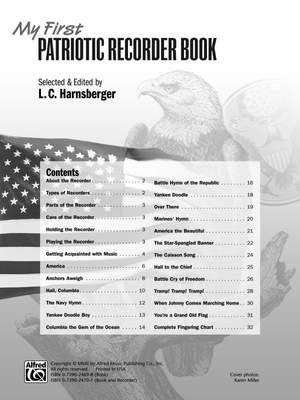 Lindsey C. Harnsberger: My First Patriotic Recorder Book