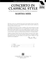 Martha Mier: Concerto in Classical Style Product Image
