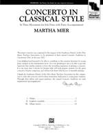 Martha Mier: Concerto in Classical Style Product Image