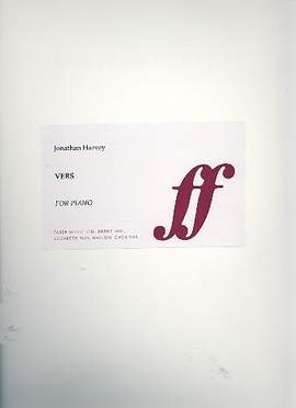 Harvey, Jonathan: Vers (piano)