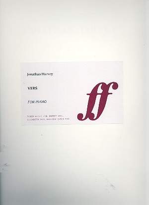 Harvey, Jonathan: Vers (piano)