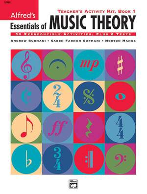 Alfred's Essentials of Music Theory: Teacher's Activity Kit, Book 1